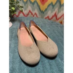 Rothy's Slip on The Daily Flat Gold Tan Round toe ballet flat Womens Size 8